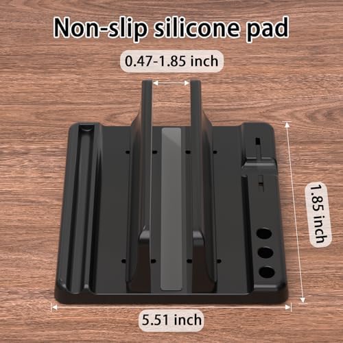Vertical Laptop Stand, Adjustable 3 in 1 ABS