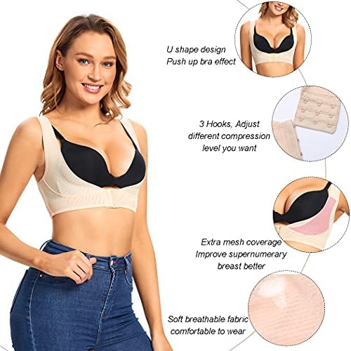 JOYSHAPER Chest Brace Up for Women Posture Corrector Shapewear Vest Tops Bra Support Shaper