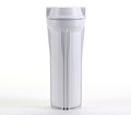 Hydronix HF2-10WHWH14, 10" White Housing with White Flat Cap For RO & Filtration Systems, 1/4" Ports