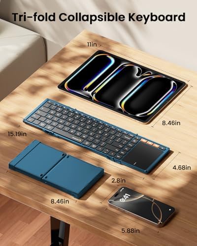 ProtoArc EM11 NL Ergonomic Mouse ＆ XK01 TP Folding Portable Keyboard