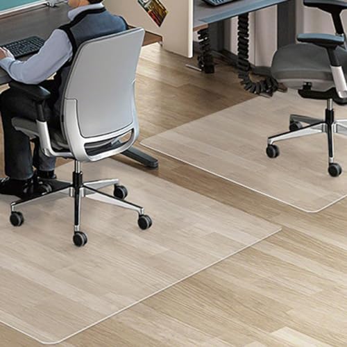 Chair Mat for Tile & Hardwood Floors Durable Plastic Office Floor Protector Ideal for Office & Kitchen 1mm Thickness Various Sizes: 60x100cm to 190x240cm.