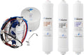 Home Master TMAFC Artesian Full Contact RO System 7-stages 4.5s Fill Rate & ISetTMA8 Water Filter Change Set White