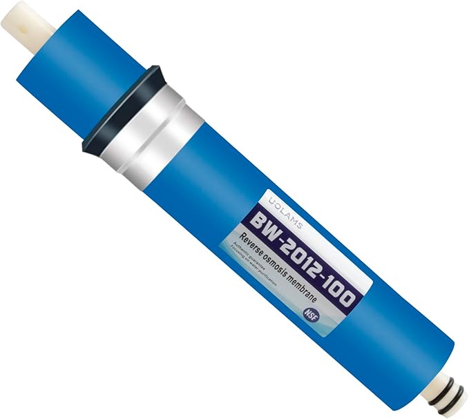 Reverse Osmosis Membrane 100 GPD 11.75"x1.75" RO Membrane Water Filter Replacement Fits Standard for Under Sink RO Drinking Water Filter Filtration Purifier System