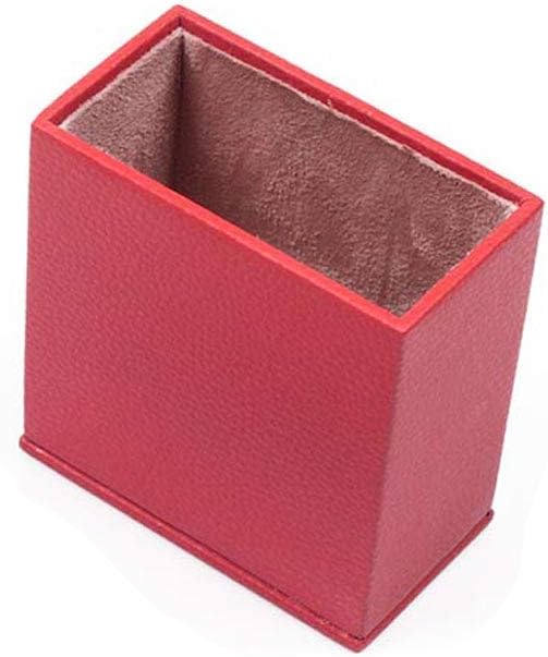 MOOGCO Bonded Set Luxury Leather Desk Pad & Desk Organization Essentials Desk Organizer Leather Desk Organizer (Red)