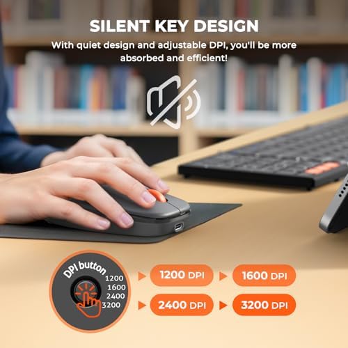 MEETION Foldable Wireless Keyboard and Mouse Combo, Rechargeable