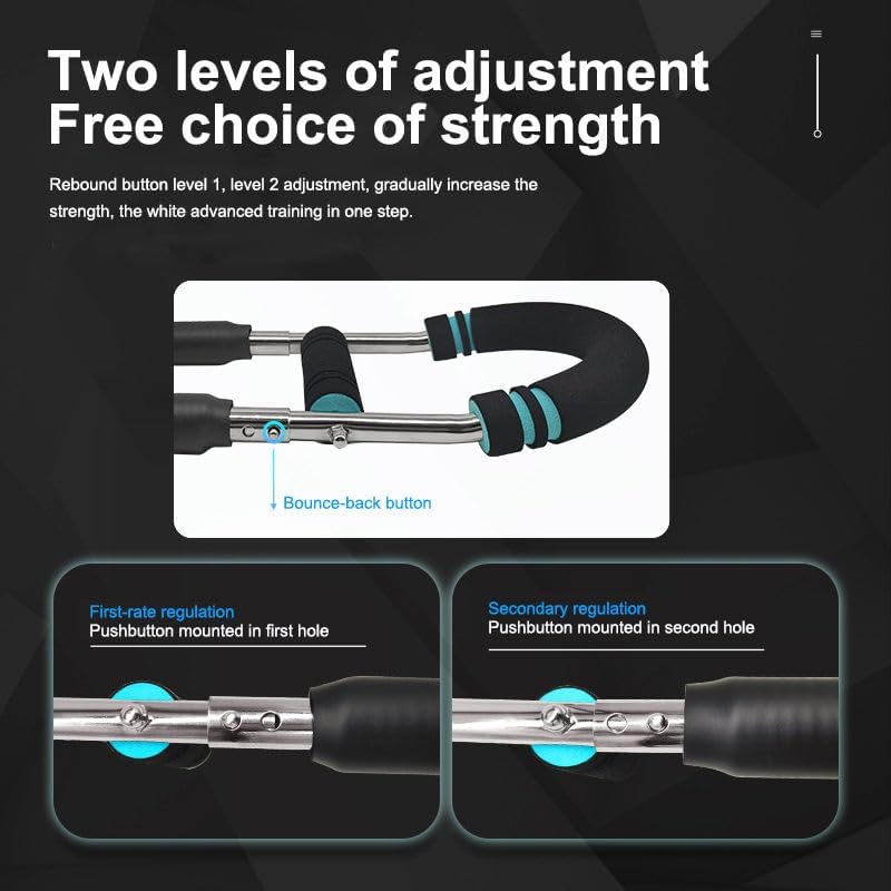 TwistPro Multi-Exercise 3 mode adjustable Home Workout Bar Ultimate Twister Arm Trainer, Adjustable Chest Workout Equipment, Arm Trainer for Men, Chest Trainer for Men, Shoulder Muscle Training, Portable Spring Resistance Home Fitness Equipment. Gift r...