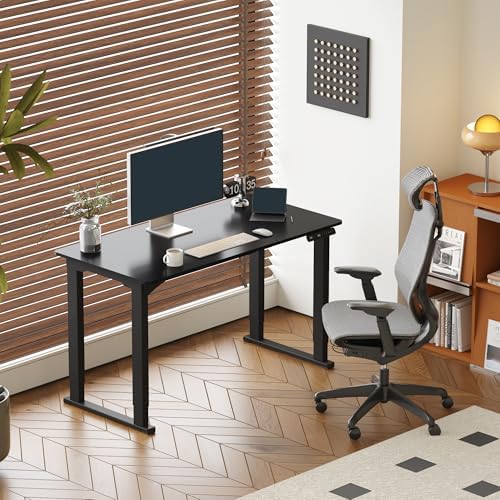 SANODESK 4-Leg 55''x28'' Large Electric Height Adjustable Standing Desk