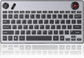 Three Modes Backlit Wireless Trackball Keyboard, 78 Keys, 800-1600 CPI Adjustable,Ergonomic, rechargeable, silent Bluetooth 5.4/2.4G/Wired, for Windows/Mac/iOS/Android/TV box/HTPC/pc/Remote Controller