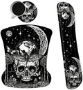 Ergonomic Memory Foam Keyboard Wrist Rest Pad Set, Skull Moon Butterfly