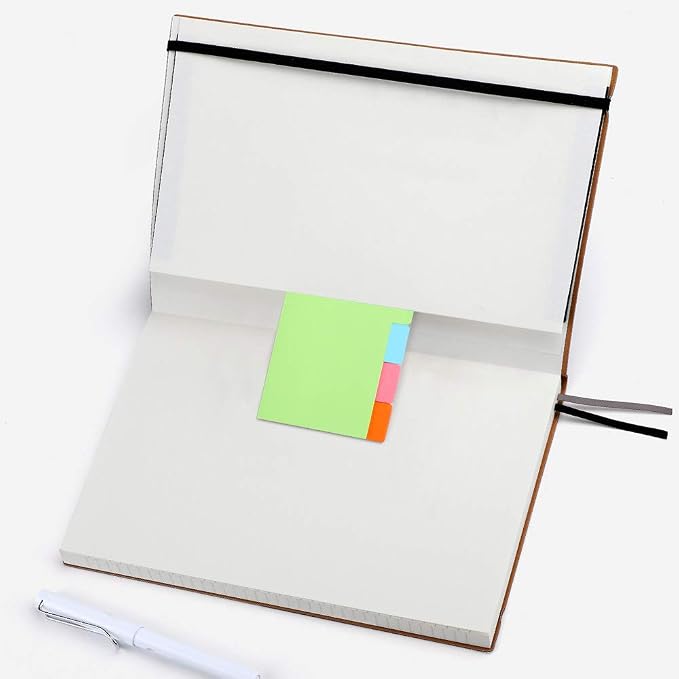 AHGXG Lined Journal Notebook, 408 Numbered Pages, A5 Size (5.7'' x 8.3'') | 2 Pack, for Men & Women, Journaling, Writing, Work & Office, Leather Hardcove (Green Blue)