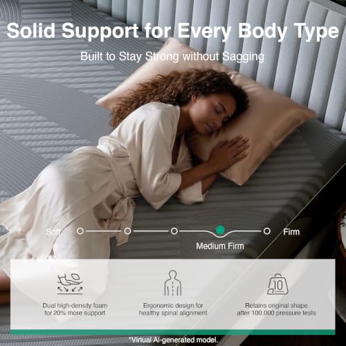 King Size Mattress 12 Inch, Gel Memory Foam Mattress King