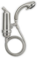 WaterChef Premium Shower Filter System SF-7C-ECO – 1.8 GPM Water-Saving (Brushed Nickel) – Deluxe Adjustable Wand, Advanced Filtration, NSF/ANSI Certified, 10,000 Gal.