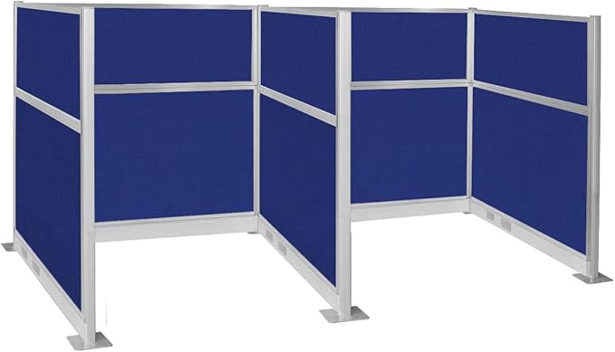 Versare Pre-Configured Hush Panel Electric Cubicle | Workstation Divider Walls | Cubicle Privacy Panels | Office Partition Walls