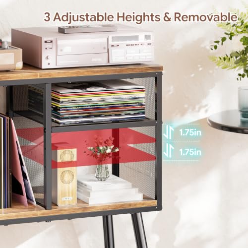 Record Player Stand, Large Vinyl Storage Holder