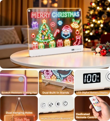 16.8" LED Drawing Board for Kids, Toys for Girls 3+ Birthday Gifts