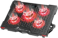 AICHESON Laptop Cooling Pad for 17.3" Notebook, Red 5 Fans