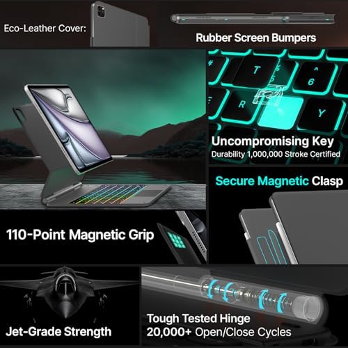 typecase Edge Magic-Style Magnetic Keyboard Case for iPad Air 13/Pro 12.9