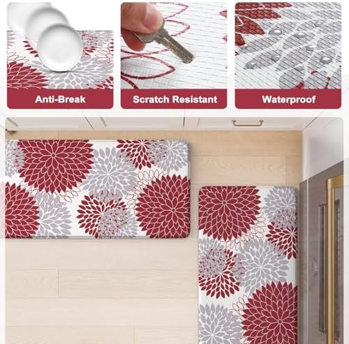 KIMODE Kitchen Mats for Floor Anti-Fatigue Cushioned Comfort Standing Mat