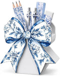 Tenceur Chinoiserie bow Pencil Holder for Desk Large Capacity Bow Wood Pen Holder Coquette Desk Organizer Cute Teacher Office Decor Makeup Brush School Supplies Back to School Gift for Girls Women