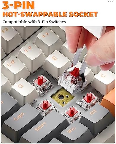 MAGIC-REFINER RK96 100 Keys Wireless Mechanical Gaming Keyboard