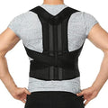 Posture Corrector Full Back Support Brace for Women Men Upper and Lower Back Pain Relief Thoracic Kyphosis Rounded Shoulders Compression Vest Back Posture (Color : Black, Size : Medium)