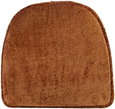 Klear Vu Raindrop The Gripper Non Slip Chair Cushions, Soft & Comfortable Seat Pad, Sitting Pillow for Kitchen, Dining or Office, 4 Count (Pack of 1), Spice