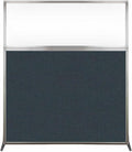 Versare Hush Screen Portable Room Divider | Workstation Wall Divider | Freestanding Privacy Hush Panels | Clear Windows | Fabric Office Divider Screen | Great for Room Separation