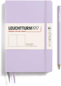LEUCHTTURM1917 - Notebook Hardcover Paperback B6+ - 219 Numbered Pages for Writing and Journaling (Lilac, Plain)