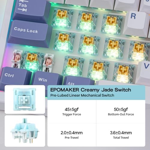 EPOMAKER TH108 PRO Full Size Mechanical Keyboard with Screen & Knob