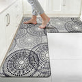HEBE Anti Fatigue Kitchen Rugs Set of 2, Cushioned Kitchen Mats for Floor
