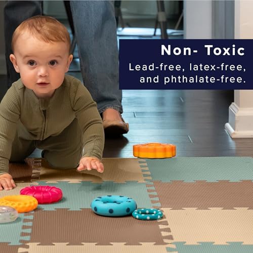 We Sell Mats Interlocking Foam Floor Tiles - 3/8" Thick Sage Mix 36-Pack