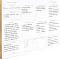 BLU MONACO | Black Undated Weekly Planner Notepad with 52 Tear-Off Sheets | Weekly To-Do List Pad for Scheduling, Goals & Desk Planning | Stylish Desk Calendar Organizer