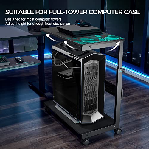 PC Stand Height Adjustable Black