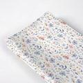 Spring Summer Pastel Flowers Leaves Baby Changing Pad Cover, Unisex Floral Nursery Diaper Changing Table Pad Mat Sheet for Boys Girls-16x32