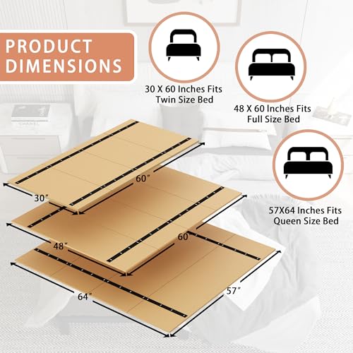 Foldable Box Spring, Bunkie Board Twin (60x30) Bed Support Board