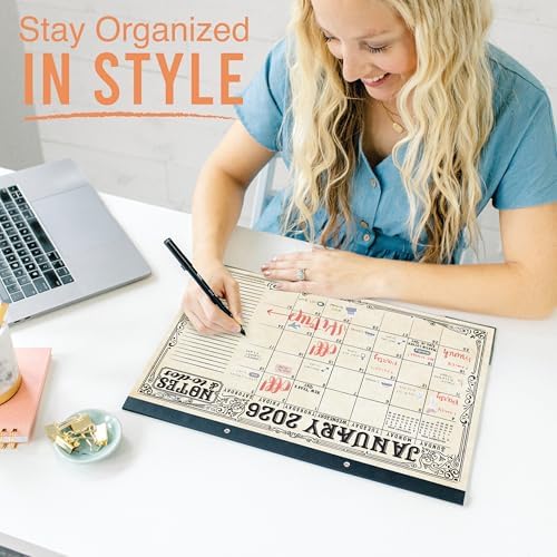 Large Desk Calendar 2026 - Desktop Calendar 2026-2027