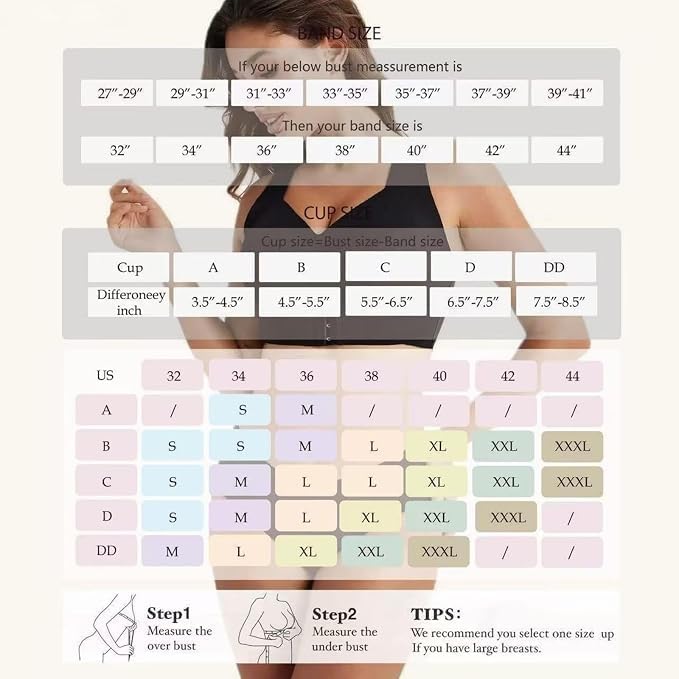 Women Posture Corrector Bra, Front Closure Cross Back Wireless Wide Strap Full Coverage Comfort Support Bralette