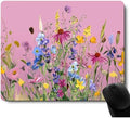 Pink Mouse Pad for Women,Pink Floral Rose Mouse Pads for Desk,Soft Computer Mouse Mat Cute Mousepad Cloth Computer Mouse Pads for Women,Square Waterproof Non-Slip Rubber Base MousePads