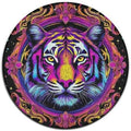 Large Round Area Rug Home Decor Modern Bathroom Rug Kitchen Office Circle Rug for Living Room Sofa Circle Cute Mat Magical Animal King Tiger Art, 60inch