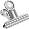 Coideal Large Bulldog Binder Paper Clips, 12 Pack Big Metal Bull Clips Silver Hinge Clip Clamps for Files Crafts, Food Bags, Drawing, Photo at Kitchen & Office (2 1/2 Inch)