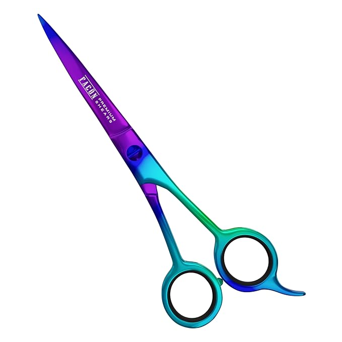Facón Hair Cutting Scissors - Professional Hair Scissors 6.5 Inch Razor Edge Barber Shears Salon Hair Cutting Shears - Japanese Stainless Steel - Precision Cutting Premium Shears for Men, Women & Kids