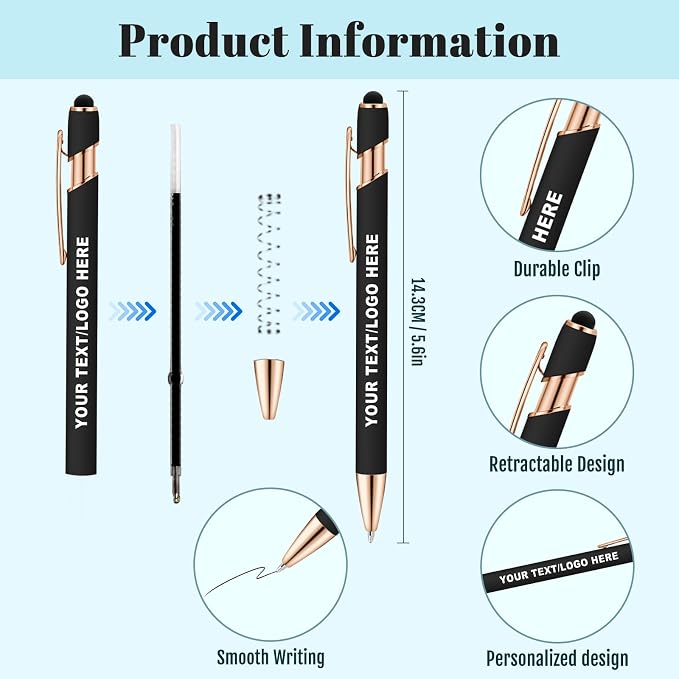 ENOMY A5 Personalized Notebook Set with 10 PC Pens Custom Journal with Pen Holder 200 Pages 80 GSM Custom Notebook for Writing Men Women, Gray