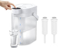 Waterdrop ED06W Electric Water Filter Pitcher with 2 Filters, 17-Cup, White | FreshTaste Rechargeable Dispenser, Instant Countertop Purifier, Reduce Chlorine, Lead, Copper, Purify, Soften Water