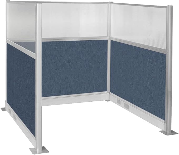 Versare Pre-Configured Hush Panel Electric Cubicle | Workstation Divider Walls | Cubicle Privacy Panels | Office Partition Walls