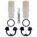 7342704 - Installation Adapters for High Flow Water Softeners - Bundle with Adapters, Clips, O-rings and Silicone