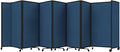 Versare Room Divider 360 Portable Wall Partition | Folding Panels | Large Freestanding Divider | Locking Wheels | Temporary Room Separator