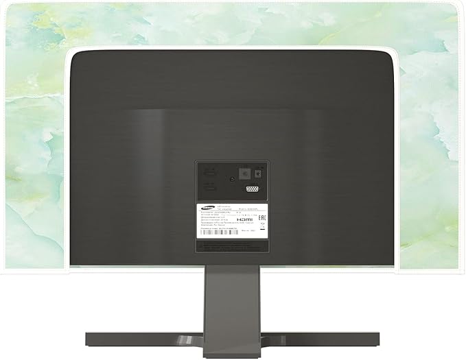 Baocicco Sage Green Marble Waterproof TV Dust Cover 37, 38, 39 Inch Anti-Static Dustproof Abstract Creative Desige Television Accessories TV LCD Screen Texture TV Decoration for Tablet