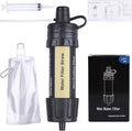 Outdoor Mini Water Filter,100000 Gallons Camping Water Filter,0.01μm Backpacking Water Filter for Hiking Emergency Wilderness Expedition