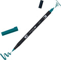 Tombow | ABT Dual Brush | Watercolour Brush Dual Tip Marker | For Lettering, Drawing, Painting, Manga | Home & Professional Use | Jade Green