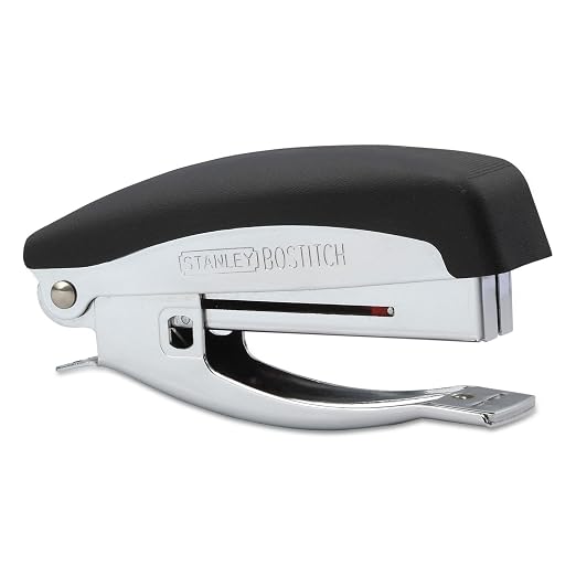 Bostitch Office Deluxe 20 Sheet Hand-Held Stapler with Anchor Hole, Chrome/Black (42100)